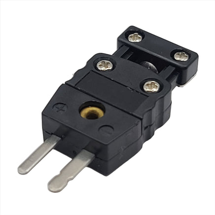 Thermocouple Connector MECCANIXITY 2 Pcs Mini J Type Thermocouple Wire Connectors Male Female High Temperature Wire Connector 428°F